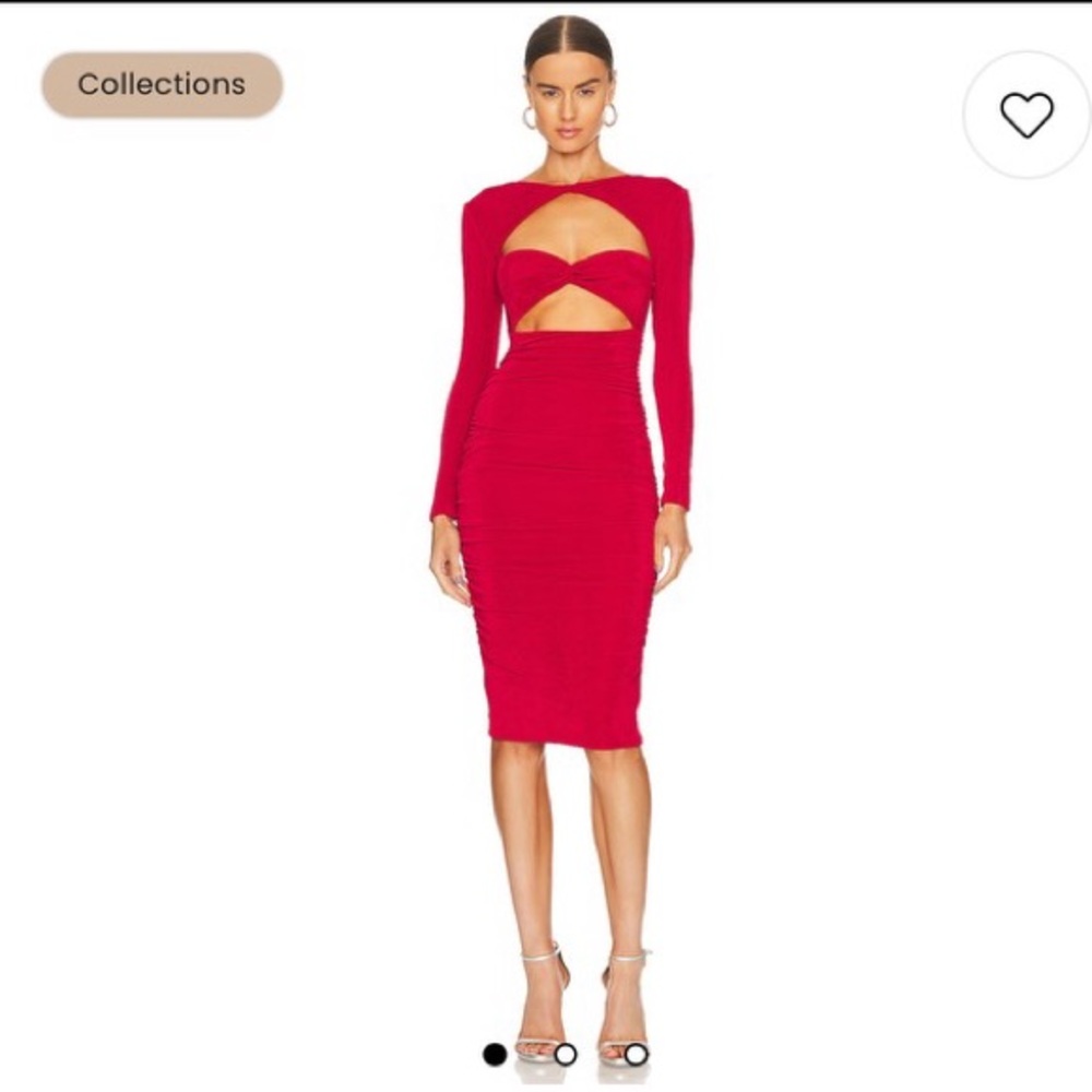 SER.O.YA Red Midi Dress